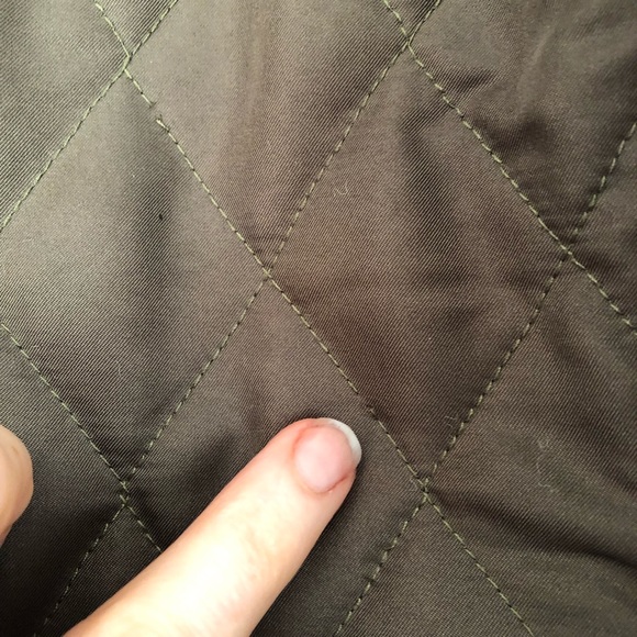 Olive Green Steve & Barry’s Collared Button Down Diamond Pattern Jacket, M - Picture 9 of 13